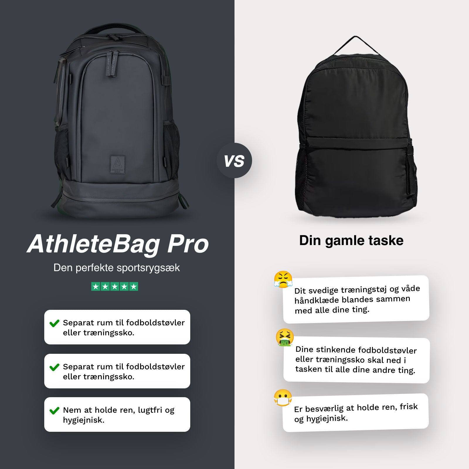 AthleteBag™ Pro - Midnight Black